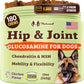 Natural Dog Company Hip & Joint Chews for Dogs with Glucosamine for Dogs + Chondroitin, MSM & Turmeric, Supports Mobility & Reduces Discomfort, Stiffness, Natural Pain Relief Joint Supplement. 180 Ct
