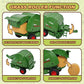 Farm Tractor Toys Set Bale Haying Round Baler with Barn Farmer,Cow,Farm Tools,Tree Farm Tractor Pla yset for Kids Toddler Boys Girls Ages 3-7 Years