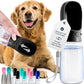 MalsiPree Dog Water Bottle - 19 Oz, Black, BPA-Free Stainless Steel - Portable & Lightweight Water Dispenser with Bowl for Dogs - Leak-Proof & No-Waste Design for Travel