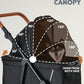 Medium Dog Stroller for Large Dogs, pet Stroller for Medium Dogs Up to 66lbs, All-Terrain with Adjustable Handle & Canopy, Sun Shades, Storage Organizer, Waterproof Oxford Fiber