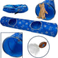 NFL Detroit Lions Cat Tunnel Tube Toy with Plush Football Catnip and Feathers Collapsible Tunnel for Cats to Play, Peek and Hide, Sporty & Fun Cat Tunnel Toy with Team Logo All-Over Design!