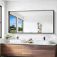 Black Bathroom Mirror, 30x60 Inch Rectangular Deep Frame Mirror, Large Wall Mounted Bathroom Vanity Mirror Over Sink for Bedroom,Restroom, Living Room, Hangs Vertically or Horizontally