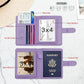 Melsbrinna Rfid Passport Holder for Travel women/Men, Cute Passport Wallet Rfid Blocking Card Slots, Rfid Passport Cover/CaseTravel Wallet, Passport Book Holder (1, Purple)