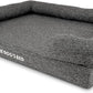 The Dog’s Bed, Large Grey Linen 36x27, Memory Foam, Pain Relief: Arthritis, Hip & Elbow Dysplasia, Post Surgery, Lameness, Supportive, Calming, Waterproof Washable Cover, Veterinary Approved