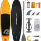 Retrospec Weekender Inflatable Stand Up Paddle Board Includes Paddle, Pump, and Accessories 10’6” Lightweight iSUP, Puncture Resistant Inflatable Paddle Board for Adults