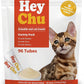 Squeezable Cat Treats, Lickable Puree, Grain-Free, 96 Tubes, Tuna Salmon Chicken, 0.5oz Each Tube