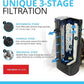 Fluval U1 Underwater Filter, Freshwater and Saltwater Aquarium Filter, A465, Black