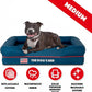 The Dog’s Bed, Medium Blue Oxford with Red Trim USA Flag Dog Bed 30x23.5, Memory Foam, Pain Relief, Post Surgery, Lameness, Supportive, Calming, Waterproof Washable Cover Cover, Veterinary Approved