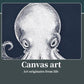 Octopus Wall Decor, Octopus Canvas Wall Art, Ocean Wall Decor,Sea Animal Canvas to Paint for Bathroom, Living Room, Bedroom (12" x 18" x 3 pcs)