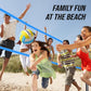 Outdoor Portable Volleyball Net Set System for Backyard - Quick & Easy Setup Adjustable Height Poles, PU Volleyball, Pump and Carrying Bag