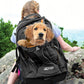 Kurgo G-Train - Dog Carrier Backpack for Small Pets - Cat & Dog Backpack for Hiking, Camping or Travel - Chest Straps & Hip Belt - Reflective - Two Water Bottle Sleeves - Waterproof Bottom (Black)