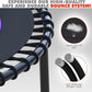 Kanchimi 550 LBS Foldable Mini Trampoline, 40" Fitness Trampoline Without armrests/U Shape Adjustable Foam Handle, Stable&Quiet Exercise Rebounder for Adults Indoor/Outdoor Workout