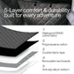 Waterproof Dog Car Seat Cover for Back Seat with Hard Bottom Inserts - Dog Hammock for Car, 600D, SUV, and Trucks - Pet Car Seat Covers - Backseat Extender for Dogs with 2 Storage Pockets, Mesh Window