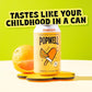 Popwell Orange Cream Caffeinated Better-For-You Prebiotic Soda, with 6g Fiber, 1g Sugar, Vitamins and Immunity Support, 12 fl oz Cans (pack of 12)