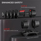 Yaheetech Adjustable Dumbbell Set 28/40/52.5/90LBS Adjustable Dumbbells Fast Adjust Dumbbell Weight Set with Anti-Slip Handle and Tray for Men/Women Home Gym Strength Training Equipment Single/Pair