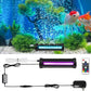 Submersible Bubble Aquarium Light：Multicolor RGB Fish Tank Light with Remote Timer & Adjustable Brightness for Pet Plants Grow - Waterproof Submersible Led Lights for 5-10In Saltwater Tanks