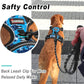 BARKBAY No Pull Dog Harness Large Step in Reflective Dog Harness with Front Clip and Easy Control Handle for Walking Training Running(Blue camo,S)