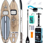 TRUISLAND Inflatable Paddle Board, Stand Up Paddle Board with Backpack, Non-Slip Thickened Deckpad, Waterproof Phone Case, Leash, Paddle, Hand Pump
