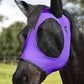 Harrison Howard Horse Fly Mask with Forelock Opening Stretch Breathable and Comfortable for Horses UV -Protection Purple M
