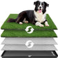 Dog Grass Large Potty Patch, Dog Litter Boxes Artificial Grass Bathroom Turf for Pet Training, Washable Puppy Pee Pad, Perfect Indoor/Outdoor Portable Potty Pet Loo