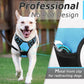 Eagloo Dog Harness Medium Sized Dog, No Pull Service Vest with Reflective Strips and Control Handle, Adjustable and Comfortable for Easy Walking, No Choke Pet Harness with 2 Metal Rings, Sky Blue, M
