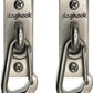 Canine Hitch- Secure Dog Leash Parking Wall Slim Hook with Clip 2 Pack - Tie Out Stainless Steel & ABS Mounting Plate for Strength - Practical Lead Management for Home & Business