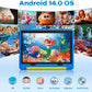 Kids Tablet｜Upgraded Android 14 Tablet 10 inch for Kids with Protective Case｜Octa-Core｜64GB｜1TB TF Card Expandable｜Dual Camera｜Parental Control｜Great Gift for Toddler(Blue)