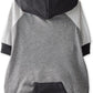 Rocky – The Orginal Lightweight Hooded TEE 100% Organic Cotton Dog Hoodie Pet Coat Sweater for Small, Medium, Large Dogs, Black Color Block, X-Small