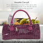 Wine Clutch Bag (Thermal Insulated) Trendy Women’s Carry Tote | Holds Red & White 750mL Bottles | Trendy Fashion | Incl. Portable Waiter-Style Corkscrew