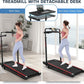 ANCHEER Walking Pad Treadmill with 12% Incline&Adjustable Height, 4 in 1 Under Desk Treadmills with Desk Workstation, Foldable Treadmill for Home 300lb,3 Type Control