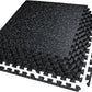 AIRHOP 0.56in Thick 24 Sq Ft Exercise Equipment Mats, 6 Tiles Upgraded Rubber Top with High Density EVA Foam, Large Interlocking Puzzle Gym Flooring for Home Gym, Heavy Weight Workout, 24 x 24in