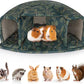 Unicorn Catcher Guinea Pig Hideout Large Guinea Pig Bed Cozy Guinea Pig House Warm Guinea Pig Tunnel Washable Guinea Pig Accessories for Small Pet Hamster/Chinchilla/Bunny, Green