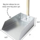 Wood Handle Pooper Scooper Durable Solid Metal Poop Tray with Rake 36.75" Long Handled Scoop | Great for Large or Small Dogs | No Assembly Required | Better for The Environment Than Plastic