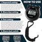 Kanayu 28 Pcs Multi Function Digital Stopwatch Timer Bulk Sports Stopwatch with Lanyard Date Time Alarm Timer for Coach Swimming Running Sports Train