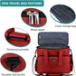 BAGLHER Dog Travel Bag, Pet Travel Bag (ALL Pet Travel Supplies), With 2 Pet Food Containers and 2 Collapsible Silicone Bowls; Essential Kits for Pet Travel Red