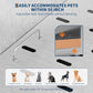 50" Stainless Steel Professional Dog Washing Station - Pet Bathing Tub w/Non-Slip Stairs | Slip-Resistant Floor Grate | for Large/Medium/Small Dogs