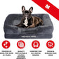 The Dog’s Bed, Orthopedic Standard Foam Waterproof Dog Bed with Standard Support, Medium Grey Plush, Waterproof, Supportive Dog Bed with Replaceable Covers, Veterinary Approved