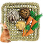 Hamiledyi Rabbit Seagrass Activity Mat Bunny Mat Rabbit Enrichment Toys Rabbit Chew Toys for Teeth Seagrass Protector Mat Small Animal Toys for Rabbit Bunny Chinchilla Guinea Pigs Rodent Pets