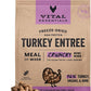 Vital Essentials Freeze-Dried Raw Turkey Meal or Mixer Dog Food Crunchy Mini Nibs, 14 oz