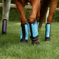 Warrior Fly Boots for Horses - Breathable Mesh Horse Boots for Fly Protection & Leg Comfort - Set of 4 (Knight Warrior, Gray)