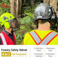 Forestry Safety Helmet with Build-in Visor Mesh Face Shield Ear Muffs 4 in 1 Chainsaw Safety Hard Hats