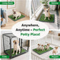 Dog Grass pad with Tray,41”x 26.8” Indoor Dog Potty with 2 Packs Replacement Artificial Fake Grass-5 Packs Disposable Puppy Pads,for Puppy Training Apartment, Outdoor Use