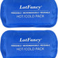 LotFancy Gel Ice Packs, 2pc Reusable Hot Cold Pack for Therapy, Heating Cooling Gel Pad, Pain Relief for Face, Head, TMJ, Wisdom Teeth, Oral Facial Surgery, Sport Injuries, Migraine, Muscle Joint