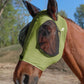 Horse Fly Mask with Ears, UV Protection for Horses, Elasticity with Big Mesh Eye Covers, Snug Fitting Comfortable Breathable Lightweight for Horses Olive Green Cob
