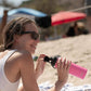 DRINCO Stainless Steel Water Bottle Spout Lid Vacuum Insulated Double Wall Water Bottle Wide Mouth (40oz 32oz 22oz 18oz 14oz) Leak Proof Keep Cold Sport Camping Hiking (22 oz, 22oz Island Pink)