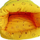 WOWOWMEOW Guinea-Pigs Bed,Hamster Bed,Small Animals Warm Hanging Cage Cave Bed (L, Heart-Yellow)