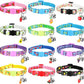 Frienda 12 Pcs Spring Summer Breakaway Cats Collars Girl Cat Safety Adjustable Collars with Bell and Summer Fruit Patterns Pendants Set for Pets Decoration(Medium)