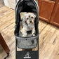 ROODO 4 Wheel Dog Cat Pet Stroller Best Lightweight Foldable Compact Portable Jogger All Terrain Travel Pet Gear Puppy Doggie Bunny Kitty Stroller for up to 30lbs Medium Small Dogs Cats(sage Green)