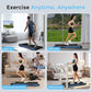 GOYOUTH Walking Pad Treadmill, Under Desk Treadmill for Home Office, Wide Belt Compact Treadmills 300 lbs Capacity, 2.25HP Shock-Absorbing Walking Jogging Running Machine Remote Included
