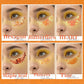 Teenitor Face Glitter, Orange Body Glitter Gel, Holographic Glitter for Face and Body, Hair, Makeup for Festival Party Cheer Makeup